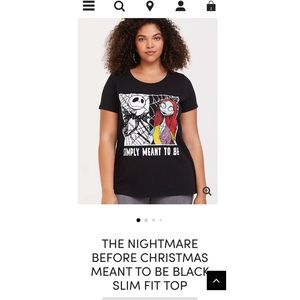 The Nightmare Before Christmas Meant To Be blk Tee